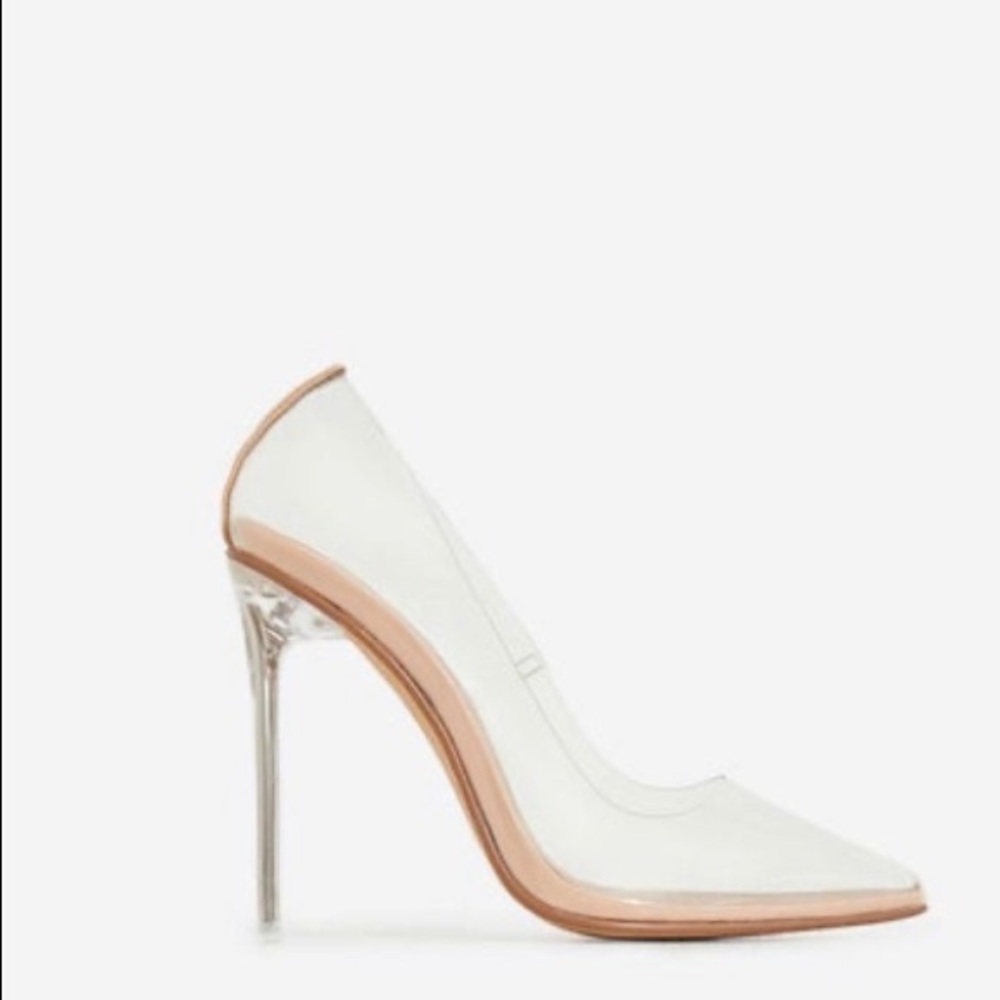 Clear pump sixe 5. Worn once.